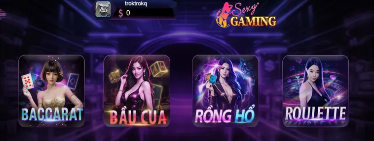 Sexy Gaming Live Tại 789Club Không Gian Casino Giải Trí Đỉnh Cao Năm 2026